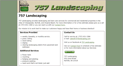 Desktop Screenshot of 757landscaping.com